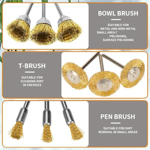 Brosse métallique pour perceuse en acier laiton multicolore 8 15 25mm robuste