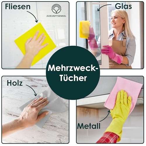 Salviette svedesi Dishcloths, salviette sostenibili, biodegradabili, senza plastica (blu) - immagine 4