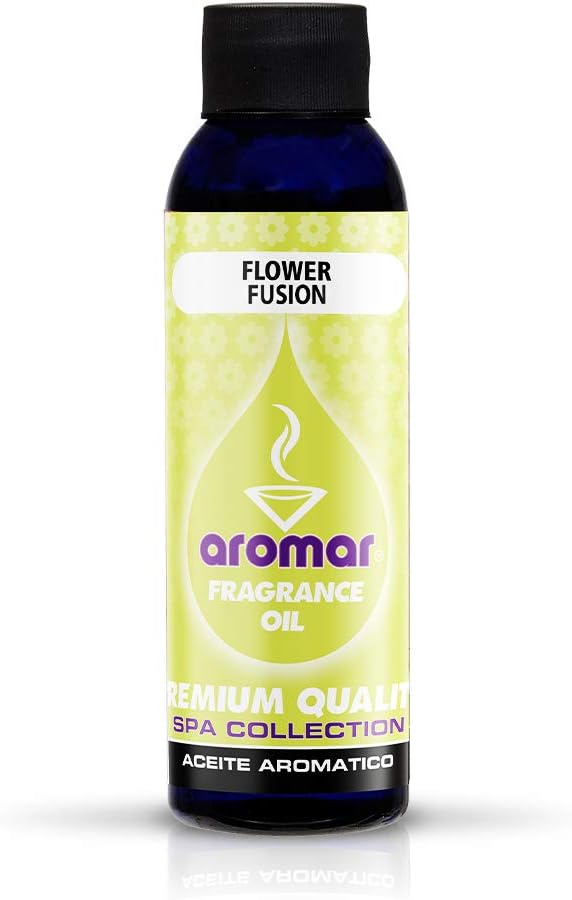 AROMAR Premium Fragrance Oil, Flower Fusion 4oz. Bottles. Long Lasting Aromatic Scent, Fresh and Revitalizing Aromatherapy for Living Room, Bedroom, and Kitchen