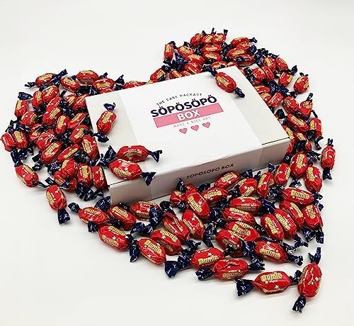 Fazer Dumle original toffee Caramel 2lb 900g Bag in a Söpösöpö Box Finnish Candy Treat