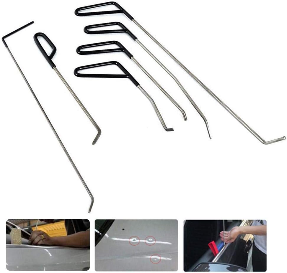 Amazon Rocomoco 車 デントリペア 凹み直しツールセット 6本セット 押し出し 自動車へこみ修理 板金工具 ボディ フェンダー補修ツール 車 バイク