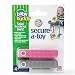 Baby Buddy Secure-A-Toy, Safety Strap Secures Toys, Teether, or Pacifiers to Strollers, Highchairs, Car Seats-Adjustable Length to Keep Toys Sanitary Clean Pink-Gray 2 Count