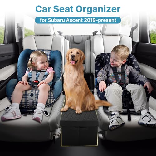 Image of Mixsuper Liner Car Seat Organizer for Subaru Ascent 2019-2026, Console Organizer Backseat Box for Subaru Ascent, Dog Toy Box Storage Bin Kids Toys Baby Supplies Travel Accessories