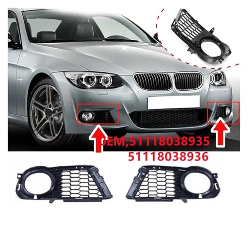 Grilles pare-chocs avant antibrouillard E92 E93 pour remplacer 51118038936 - 2