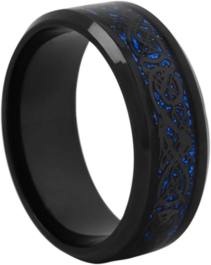 Dragon Celtic Stainless Steel Ring for Men