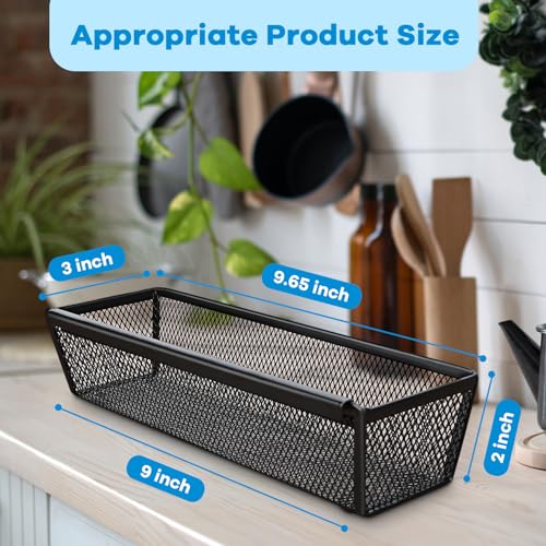 Silverware Organizer for Drawer, Utensil Drawer Organizer, 2 Pack Silverware Drawer Organizer Tray, Organizadores De Cocina, Flatware Organizer for Drawer with Interlocking Arm