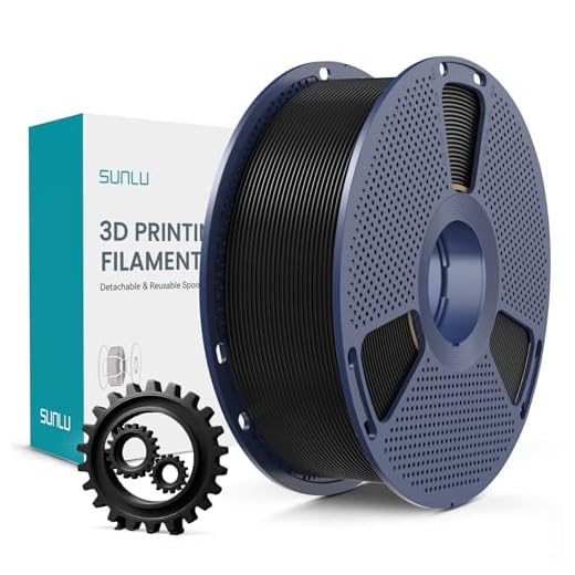 SUNLU PLA+ Filamento 1,75mm, Maggiore Durata e alta Resistenza, Filamento per Stampante 3D PLA Plus per Stampanti 3D FDM, Bobina da 1KG, pla+ Nero