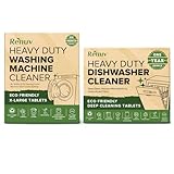 Renuv® Washing Machine Cleaner + Dishwasher Cleaner Bundle - Heavy Duty Appliance Deep Cleaning, Descaling and Deodorizing