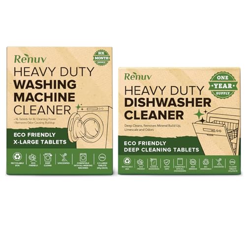 Renuv® Dishwasher Cleaner + Washing Machine Cleaner Bundle