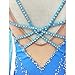 JRUIA Figure Skating Skirt Gradient Girls' Ice Skating Performance Costume Roller Skate Dress Women's Gymnastics Leotard,Blue,11_13Years