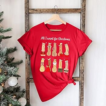HUIFUAO Kerst T-shirts voor dames, grappige sprankelende