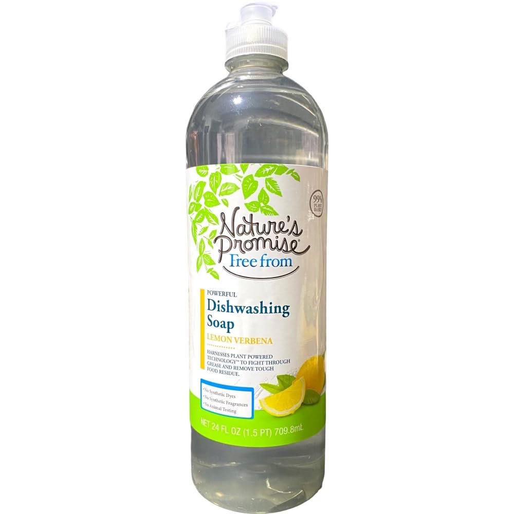 Natures Promise Liquid Dish Soap Lemon Verbena - 24 Fl Oz