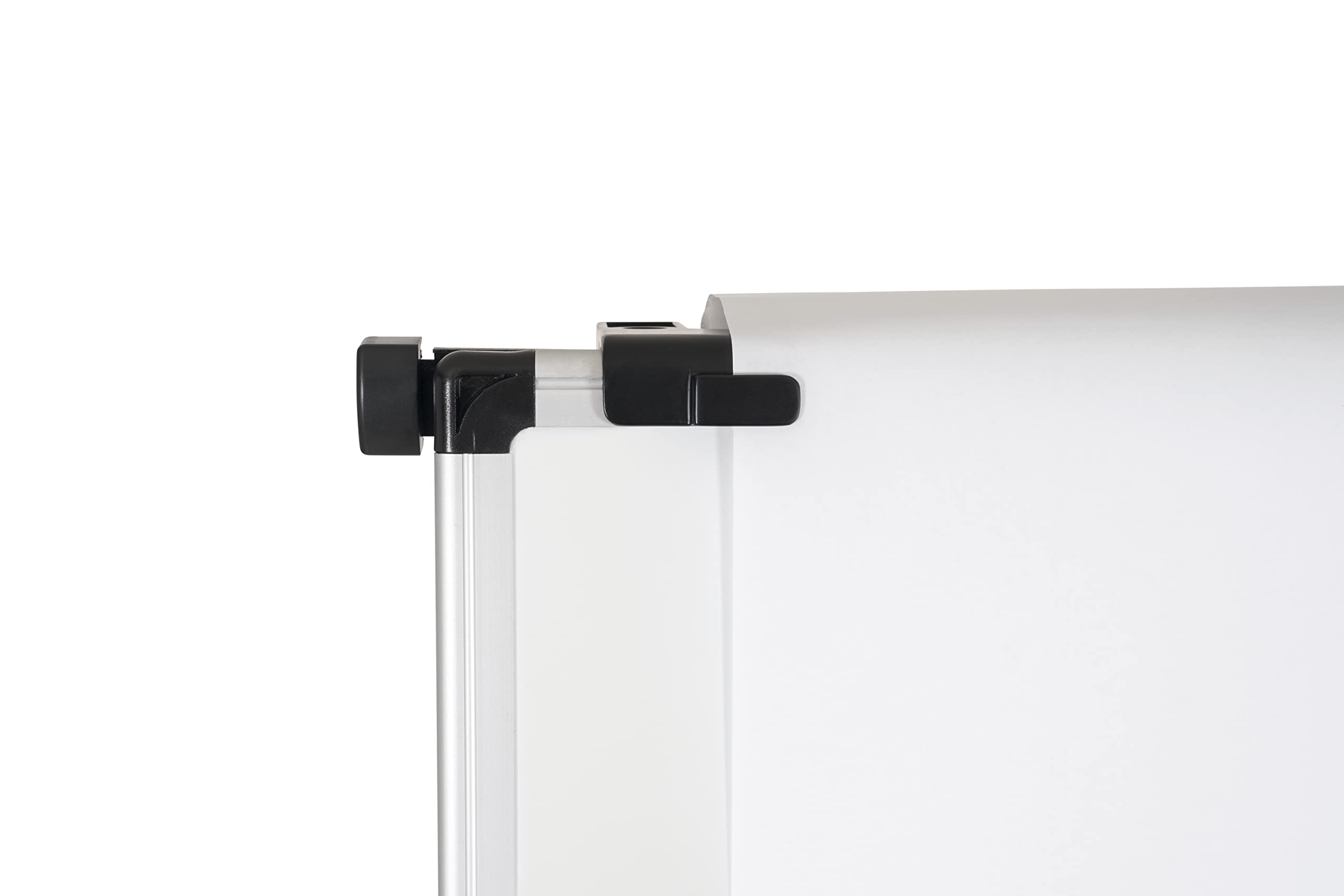 Bi-Office Earth Kyoto Lavagna Portablocco Treppiede, Con Rotolo Di Carta, Con Bracci Estensibili, 70 x 100 cm (formato euro), Superficie Magnetica e Cancellabile A Secco, Cornice In Alluminio
