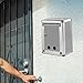 FytStycale Mailbox Key Lock Mailbox Metal Post Box Locking Wall Mounted Mailbox Key Drop Box Collection Box Aluminum Alloy Rustproof Large Capacity Suitable for, Style B