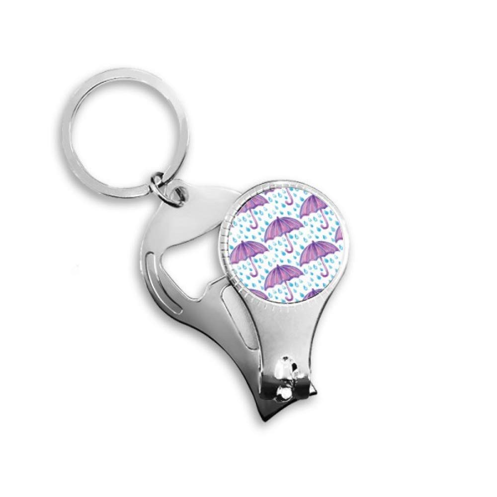Coupe-ongles aquarelle violette accessoire manucure précis en acier