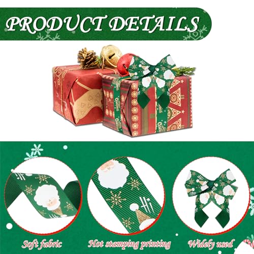 RUNEAY Pack of 5 Christmas Gift Ribbons, 91 cm - Image 4