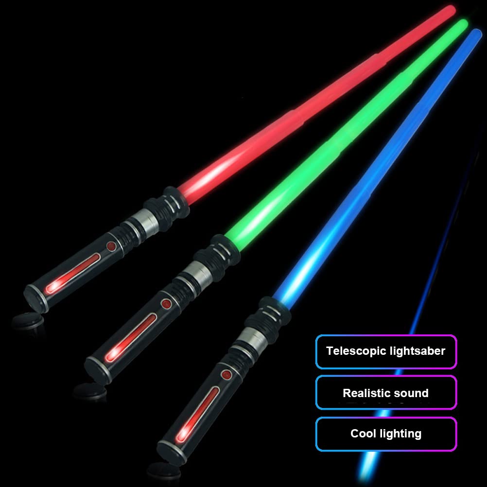 Buy LED Lightsaber for Kids, Retractable Light Sabers Toy, Force FX
