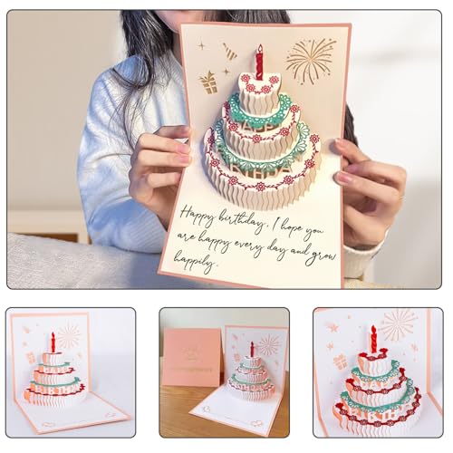 Amosking 8th Birthday Gifts for Girls, Socks for 8 Year Old Girls, 3D Pop Up Birthday Card, 8 Year Old Girl Gifts - Image 2