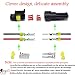 YETOR Conector de Cable Enchufe Impermeable,Conector Macho de 2 Pines Conectores eléctricos...