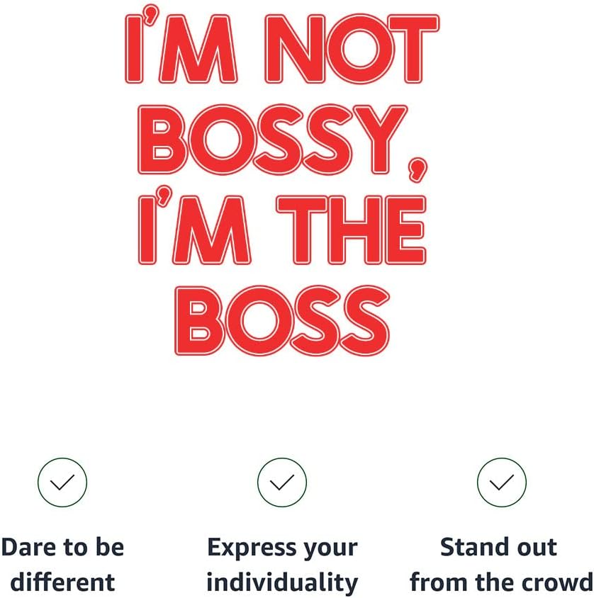 I'm The Boss Racerback Cropped Tank - Cool Women's Tank - Text Design Tank Top