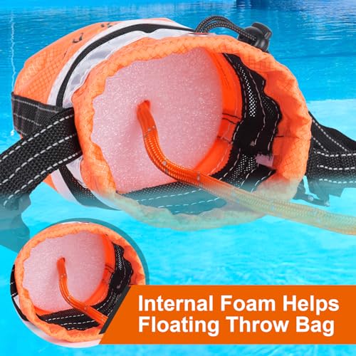 HOKINETY Water Rescue Throw Bag - 3/10 Inch Rope 100FT Up to 1900lbs Tensile Strength Throwable Flotation Device - Emergency Safety Equipment for Kayak Raft Boat by HOKINETY - Image 4