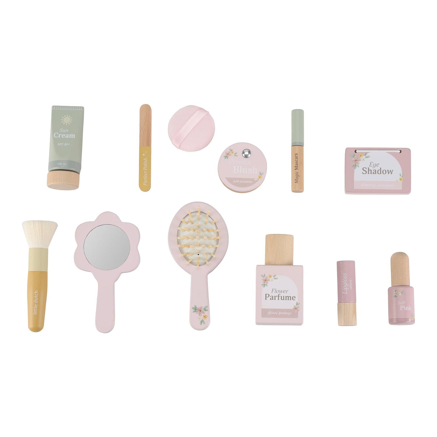 Little Dutch 2515 Holz Spielset Beautycase Schminkkoffer - rosa