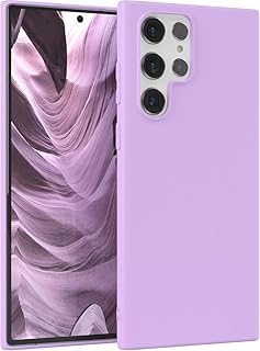 Compatible with Samsung Galaxy S22 Ultra Case,Soft Flexible Silicone Gel Rubber Bumper Cover,Slim Fit Full Body Shockproof Protective Phone Case for Samsung Galaxy S22 Ultra (Lavender Blue)