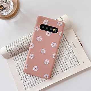 ZTOFERA TPU Back Case for Samsung Galaxy S10, Daisy Pattern Matte Soft TPU Case, Slim lightweight Protective Bumper Cover for Samsung S10 - Green