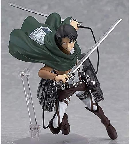LIQIN Attack On Titan Figure Levi Ackerman PVC Anime Action Figure Model Toy Doll Ornaments Can Be Collected Surprise Gifts 22cm
