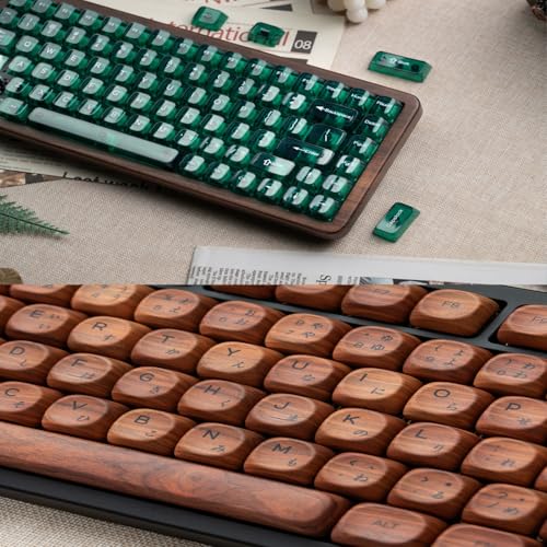 Womier WD75 V2 ���C�����X ���J�j�J���L�[�{�[�h, 75%�p��z��, �ؐ��L�[�{�[�h USB/2.4GHz/BT QMK/VIA�Ή�, ���s�b�h�g���K�[ �|�[�����O���[�g8000Hz�Ή�, RGB�o�b�N���C�g����, Win/Mac�p