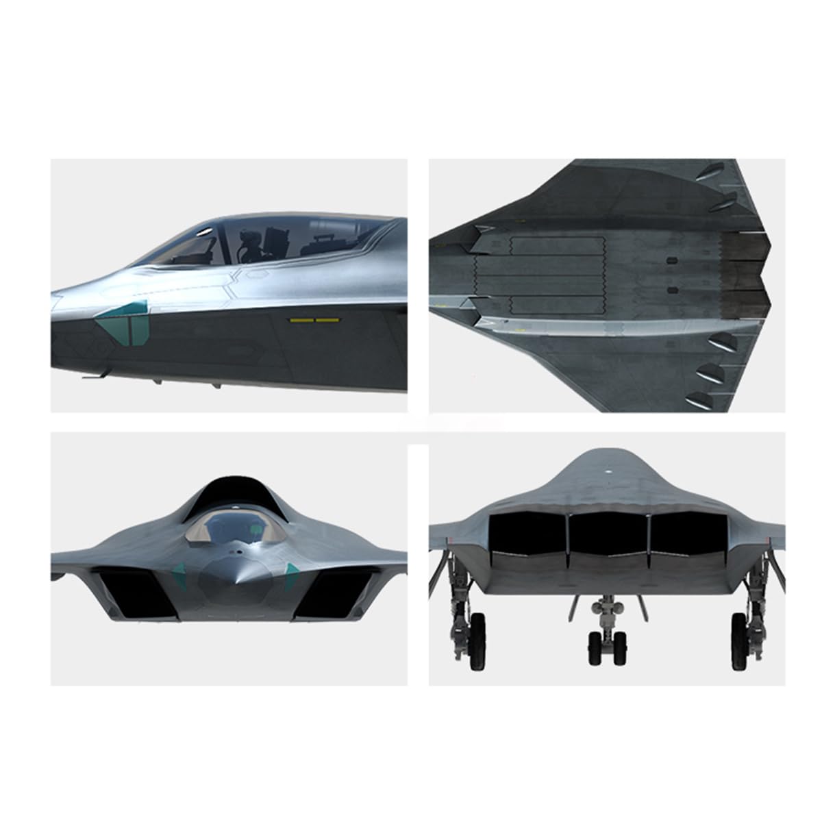 Amazon.co.jp: HiPlay 新時模型 第六世代戦闘機 実証型 単機版 1/44