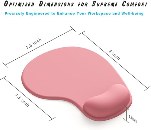 Miniatura 7 de Alfombrilla de mouse de oficina con soporte de muñeca de gel, alfombrilla ergonómica para mouse de escritorio para juegos, reposamuñecas,