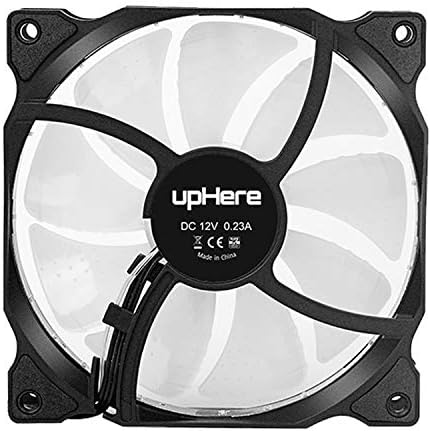 upHere 120mm Silent Fan for Computer Cases, CPU Coolers, and Radiators Ultra Quiet High Airflow 15LED Computer Case Fan, 3-Pack BLUE(15B3-3)