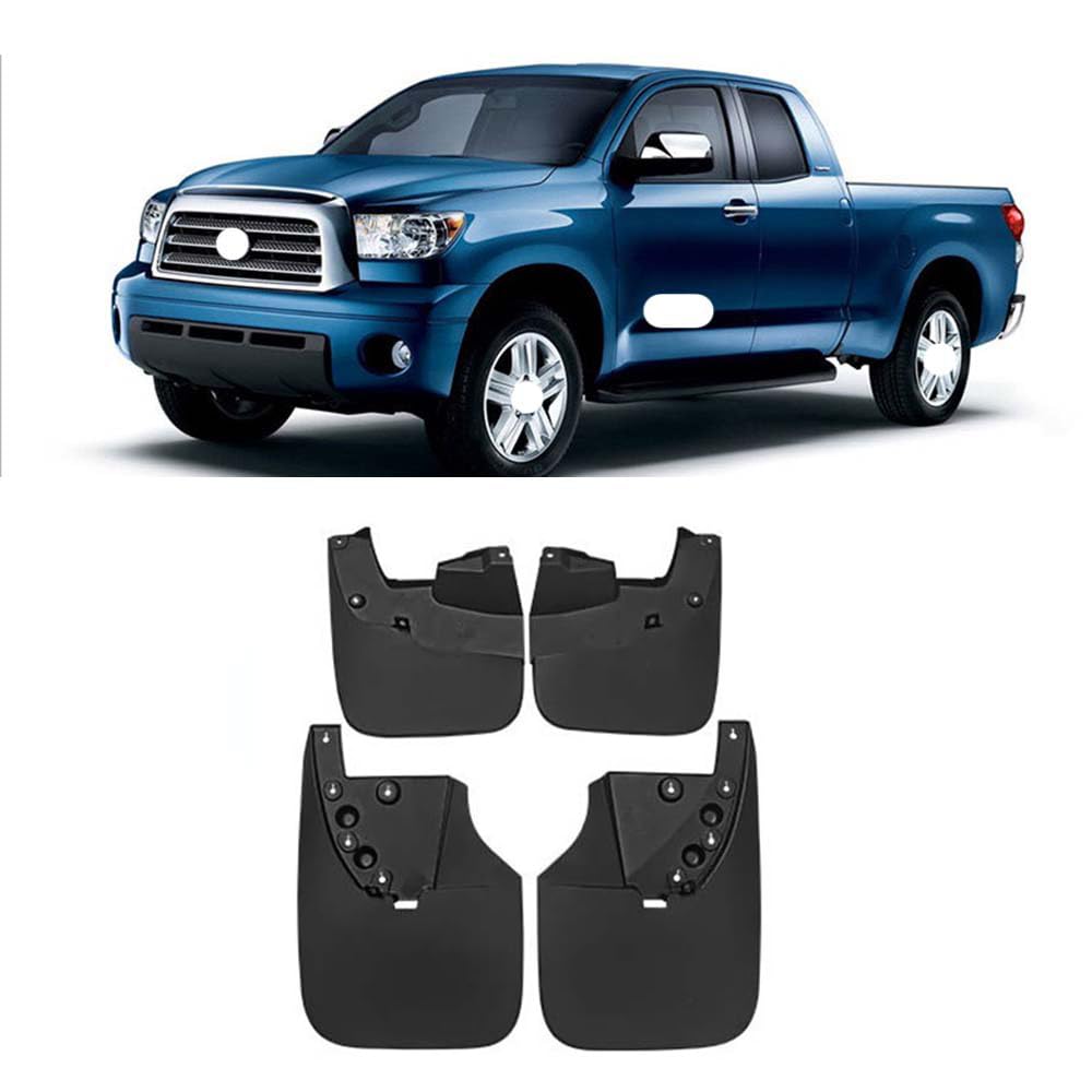 RJQXZXGQ Car Mud Flaps, for Toyota Tundra 2007-2019 Front & Rear Car Mud Flaps, Splashproof Tough Auto Splash Guards Fenders