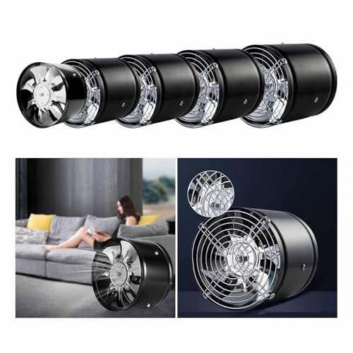 Image of TRENDIVIBE Wall Exhaust Fan for Kitchen, Bathroom & Laundry Room, High Airflow Ventilation Fan with Iron Housing, Energy Efficient Exhaust Blower for Home, Office & Workshop, 220V