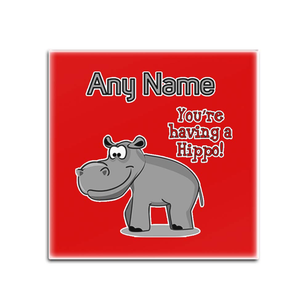 Dessous de verre hippopotame pour protéger les tables des taches