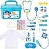 511u8d9swdl - 30-Piece Liberry Toy Doctor Kit for Toddlers 3-5 - Kids Medical Playset with Stethoscope & Costume - Ideal Gift for Boys & Girls - Toy Doctor Kit