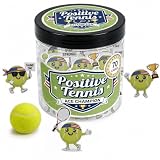 WENWELL Positive Tennis Jar with 70 Affirmation Cards, Tennis Gifts for Women Men, Inspirational Motivation Gift for Tennis Players, Coach Appreciation Present, Fun Tennis Decor for Sports Lovers