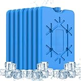 HIULLEN 8 Stück Kühlakkus für Kühltasche, 200 ml Wiederverwendbarer ultradünner Kühlelement, Wiederverwendbare Flache Kuehlakku für Lunch-Boxen Outdoor Picknick Camping, Langanhaltende Kälte