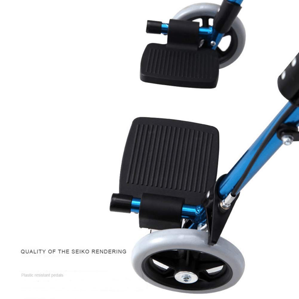 Andador, Andador Médico de Cuatro Ruedas Rollator Premium con Asiento, Asas Cómodas y Respaldo Grueso, Andador Plegable para Personas Mayores, Capacidad de Carga 150 kg Es tan Amable de tu Parte