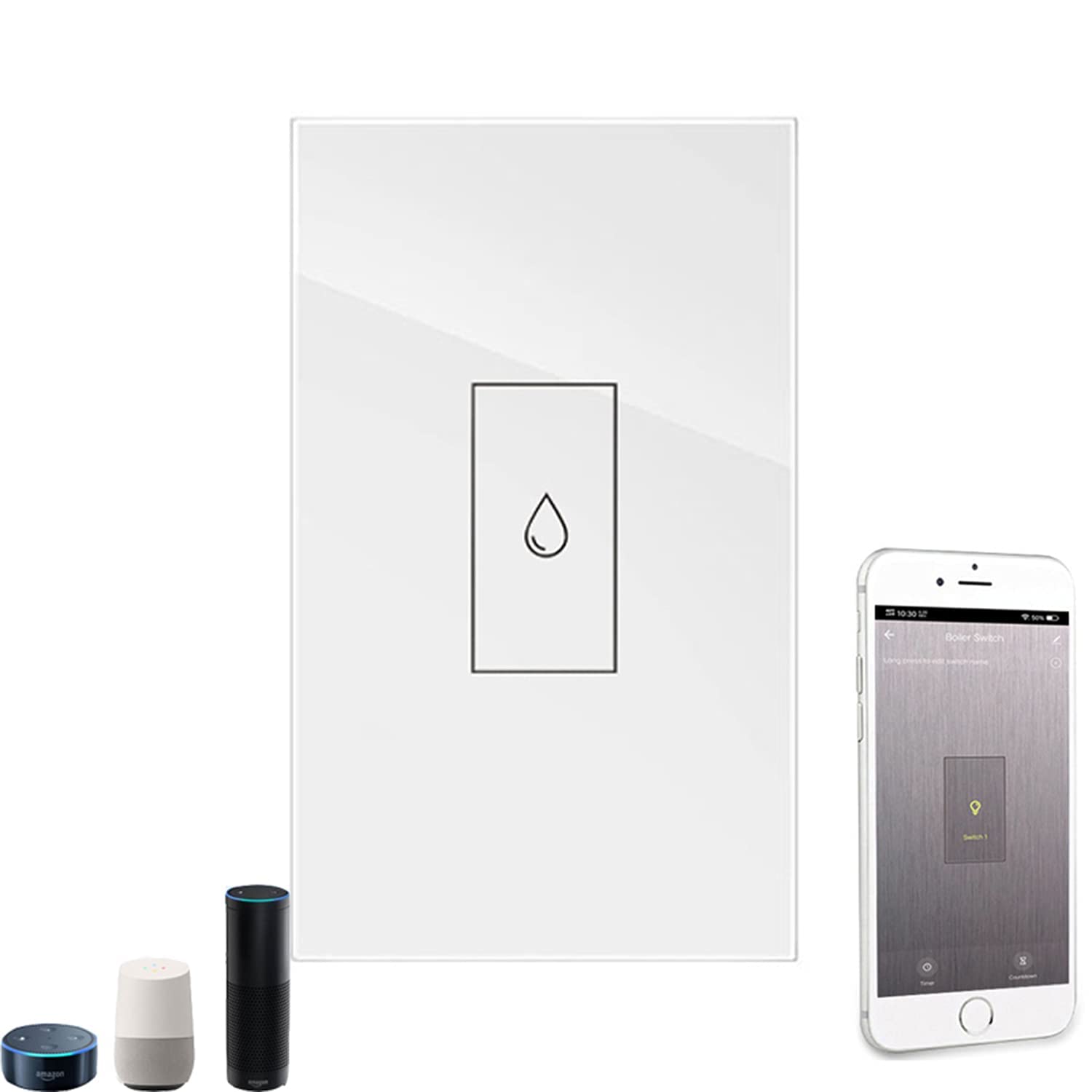 Buy DieseRC Smart WiFi Water Heater Switch, Voice Control Smart Touch
