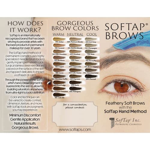 Permanent Makeup Brochure with Information about PMU for Eyeliner Hand Method by SofTap (Eye)