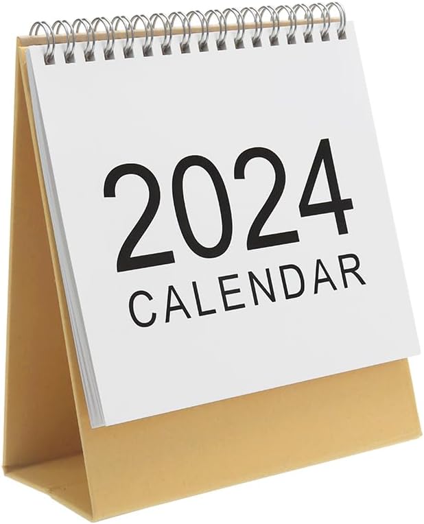 2024 Standing Desk Calendars Small Stand Up Desk Calendar 2024 Wirebound Table