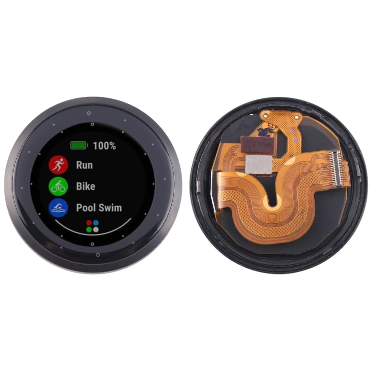 MEHNHOILIW Piezas de Repuesto de Relojes Inteligentes para la Pantalla LCD de Garmin Vivoactive 4S con Montaje Completo Digitizer Accesorios