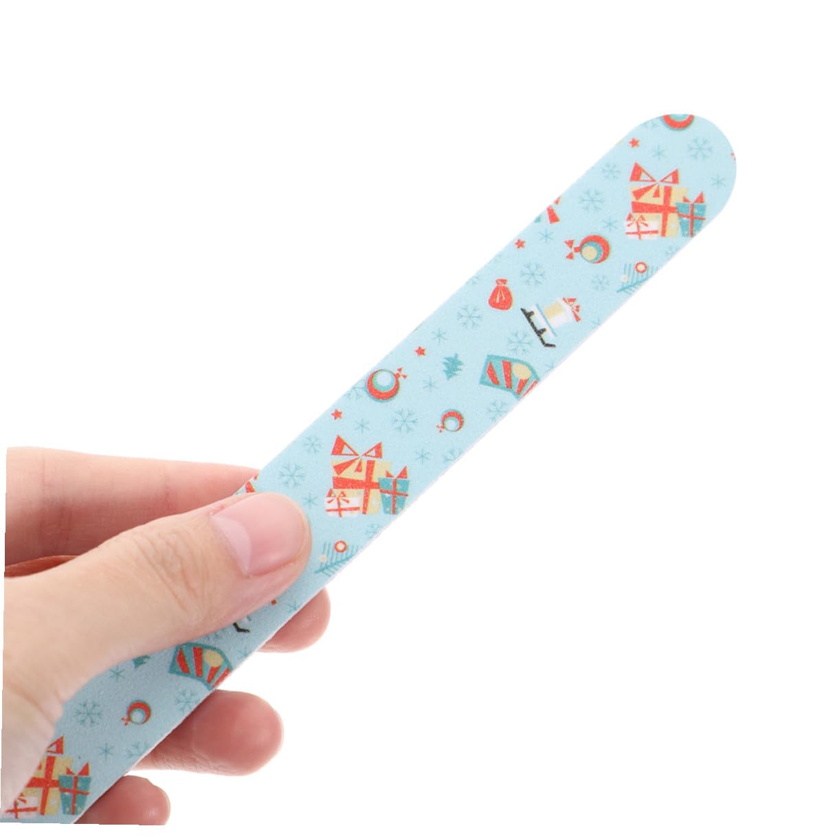 24 Pièces Lime à Ongles Eva à Thème de Noël, Outil Manucure Pratique pour Ongles Naturels et Orteils, Design Stylé, Enlève Colle, Maison et Présent Plusieurs styles