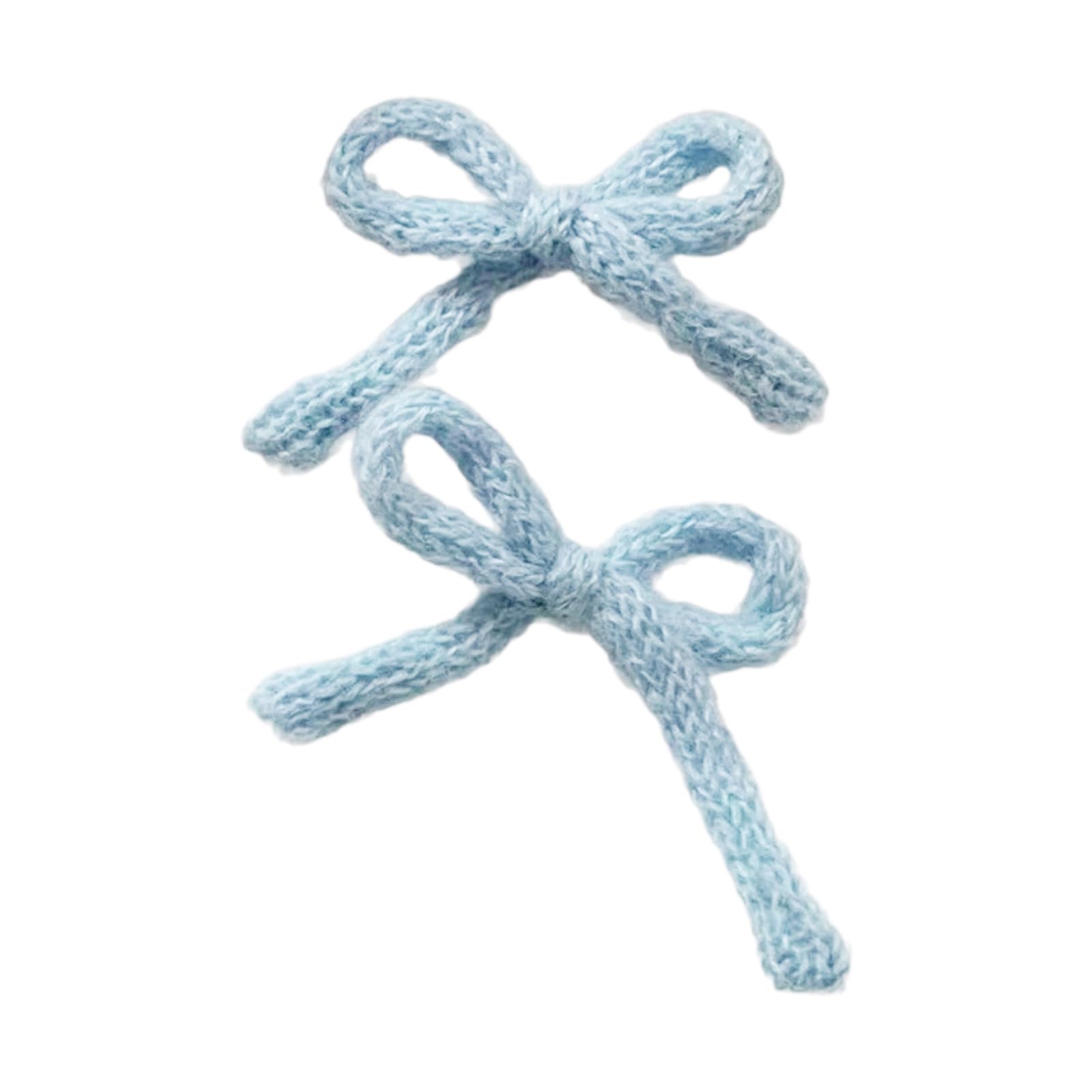 Oxxggkao Bow Hair Clip 2Pcs Hair Clips For Girls Knitted Hair Bow Vintage Small Hair Bows Hair Barrettes Knitted Bow Hairpins