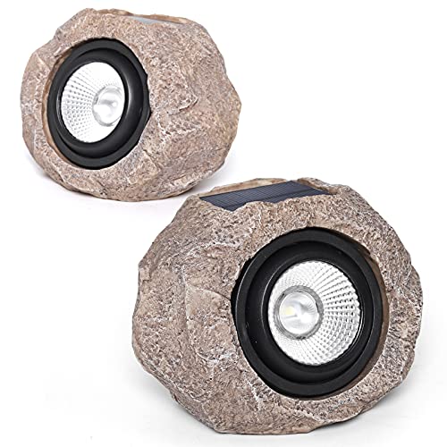 Solar Lights Outdoor Decorative(2pcs), Super Bright Solar Spot Lights, Rock Solar Garden Lights, IP65 Waterproof Solar Pathway Lights, Solar Lights for Garden Yard Walkway Pathway Patio - Cold Light Solar Lights Outdoor Decorative(2pcs), Super Bright Solar Spot Lights, Rock Solar Garden Lights, IP65 Waterproof Solar Pathway Lights, Solar Lights for Garden Yard Walkway Pathway Patio - Cold Light
