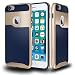 iPhone 6s Plus case, ImpactStrong® [Non Slip] Textured Grip Cover [Shock Proof] for Apple iPhone 6 Plus / 6s Plus 5.5" Navy Blue/Gold