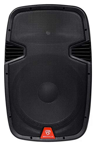 Rockville 15" Rechargable Powered 800W Pa Dj Speaker, 2 Mics, Bluetooth (Ram15Bt V2) #TOP1