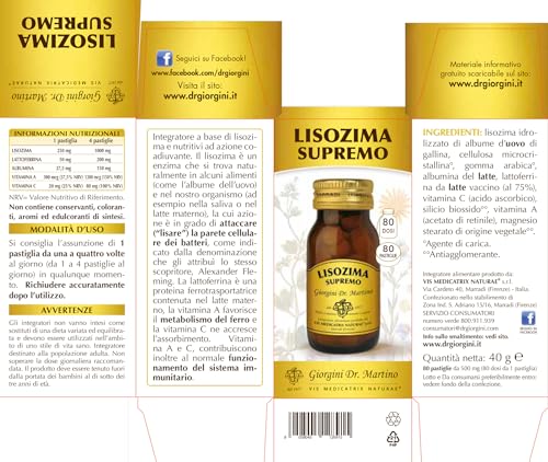 Lisozima Supremo Pastiglie - 40 G - 3